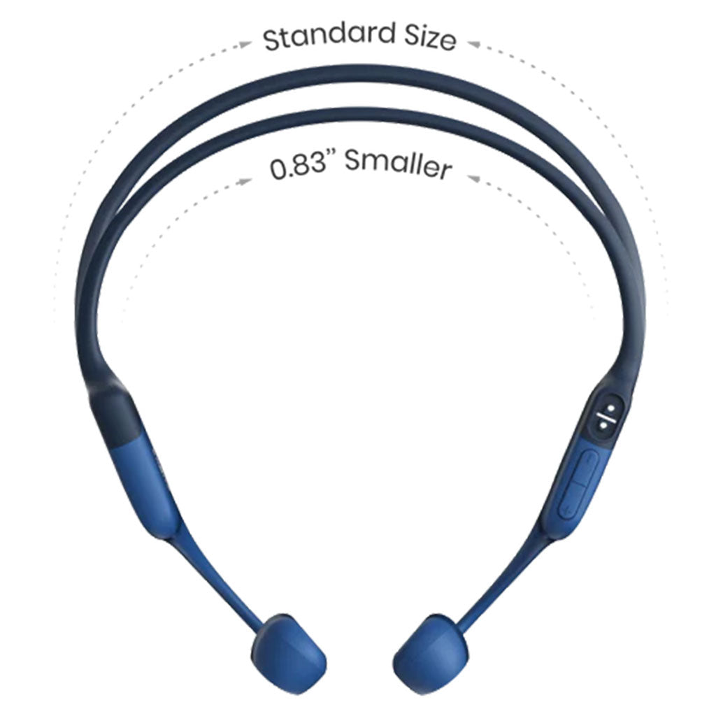 Shokz OpenRun MINI Bone Conduction Sports Bluetooth Open-Ear Endurance Headphones - Blue