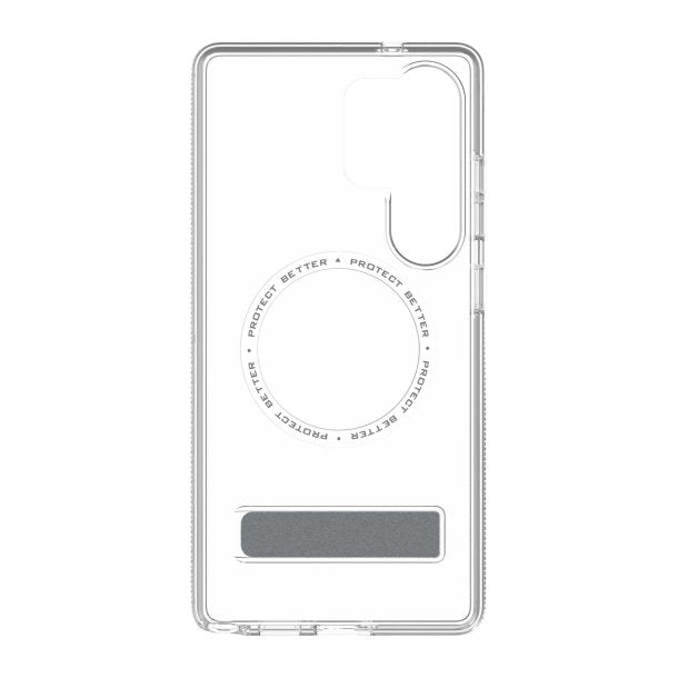 ZAGG Crystal Palace Snap MagSafe Compatible Case with Kickstand for Samsung S25 Ultra - Clear