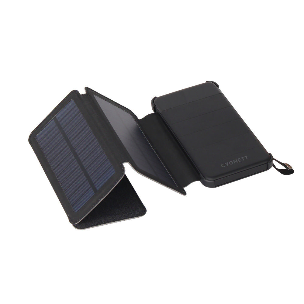 Cygnett Chargeup Explorer 8000mah Power Bank & Detachable Solar Panels - Black