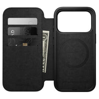 NOMAD Leather Folio case for iPhone 18 Pro/17 Pro - Black Ecco