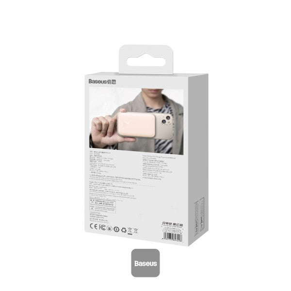 Baseus Magnetic Mini Wireless Charging Power Bank 6000mAh 20W  - Pink