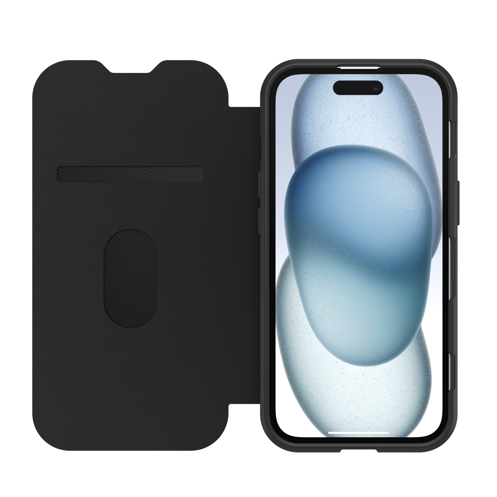 OtterBox React Folio MagSafe Case for iPhone 16e/15/14/13 - Black Crystal