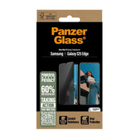 Thumbnail for PanzerGlass UltraWide Fit Privacy Screen Protector for Samsung Galaxy S25 Edge