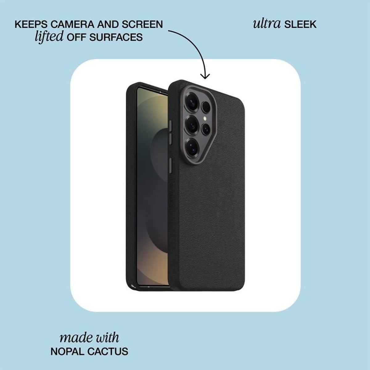 OtterBox Symmetry Cactus Leather Case with Magnets Suits for Samsung Galaxy S26 Ultra - Black