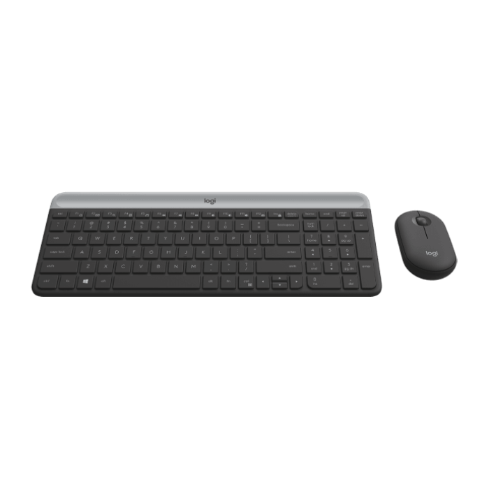 Logitech MK470 Slim Wireless Keyboard Mouse - Graphite