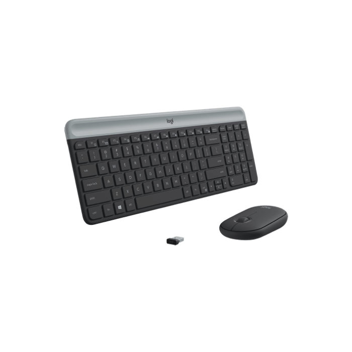 Logitech MK470 Slim Wireless Keyboard Mouse - Graphite