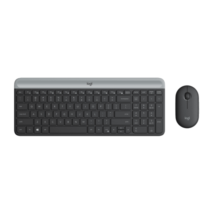 Logitech MK470 Slim Wireless Keyboard Mouse - Graphite