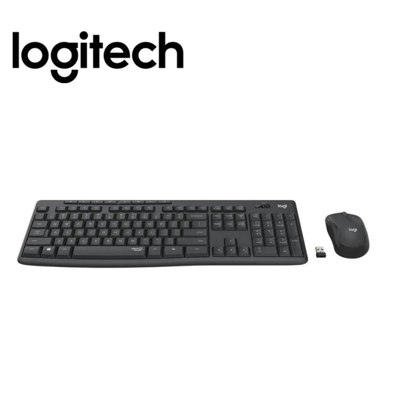 Logitech MK295 Wireless Keyboard & Mouse Combo - Black