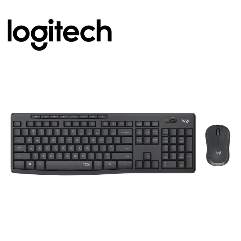 Logitech MK295 Wireless Keyboard & Mouse Combo - Black