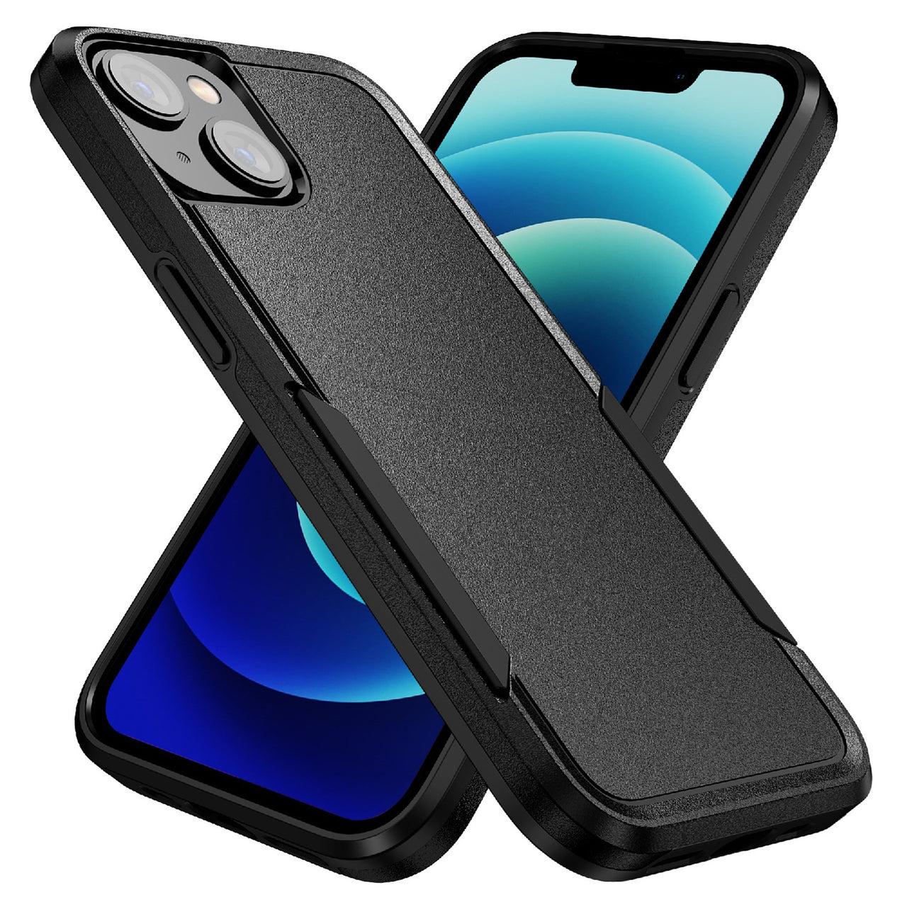 Phonix Rugged Armor Light Case for Apple iPhone 14 Plus (6.7") - Black