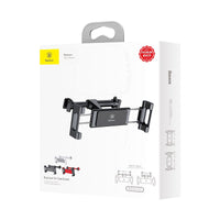 Thumbnail for Baseus Head-rest Tablet / Phone Holder for Car Back Seat |Kids Entertainment| - Black