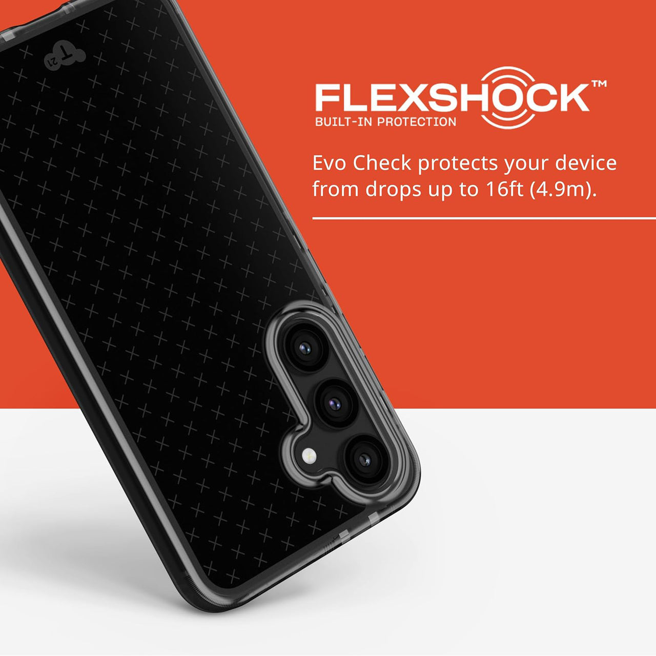 Tech21 EvoCheck Case for Samsung Galaxy S24 - Smokey/Black