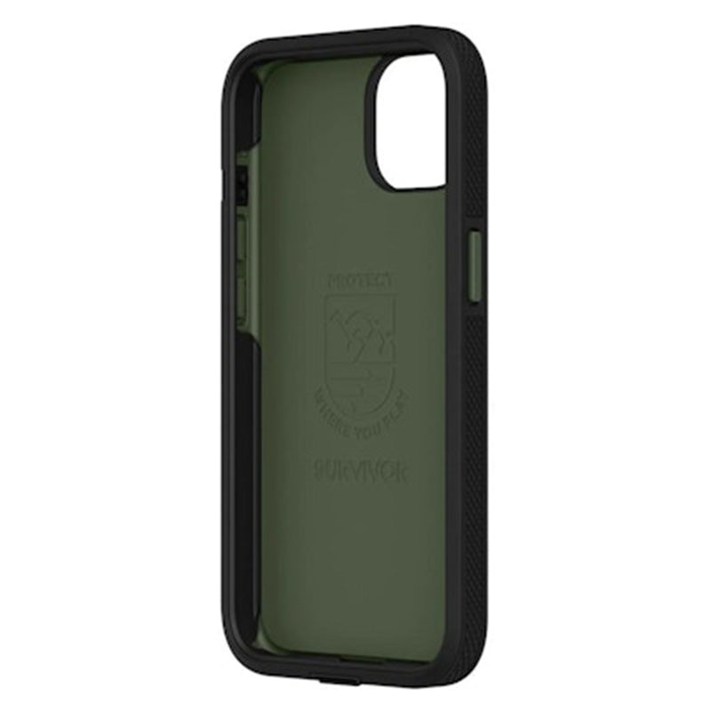 Survivor Earth Case for iPhone 13 - Black/Wild Fern