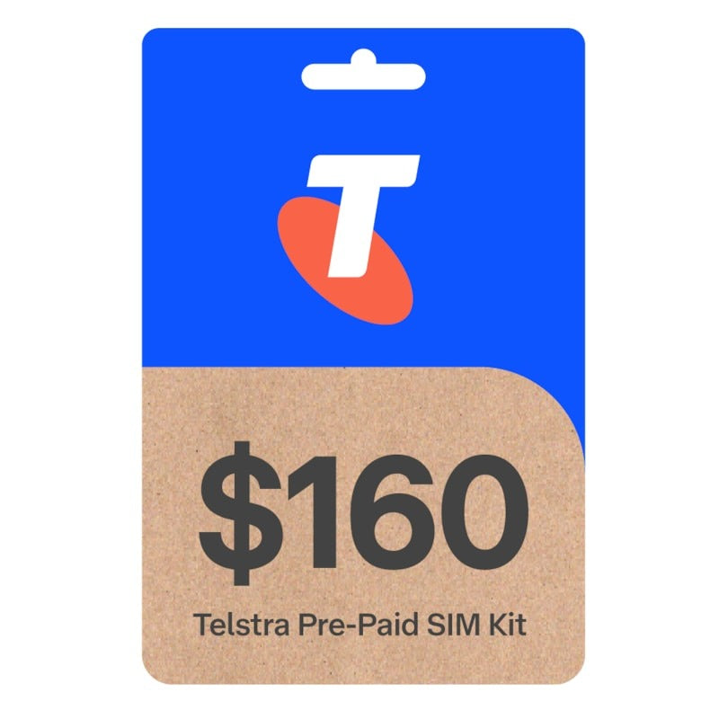 Telstra $160 Preloaded Sim Card Starter Kit Pack