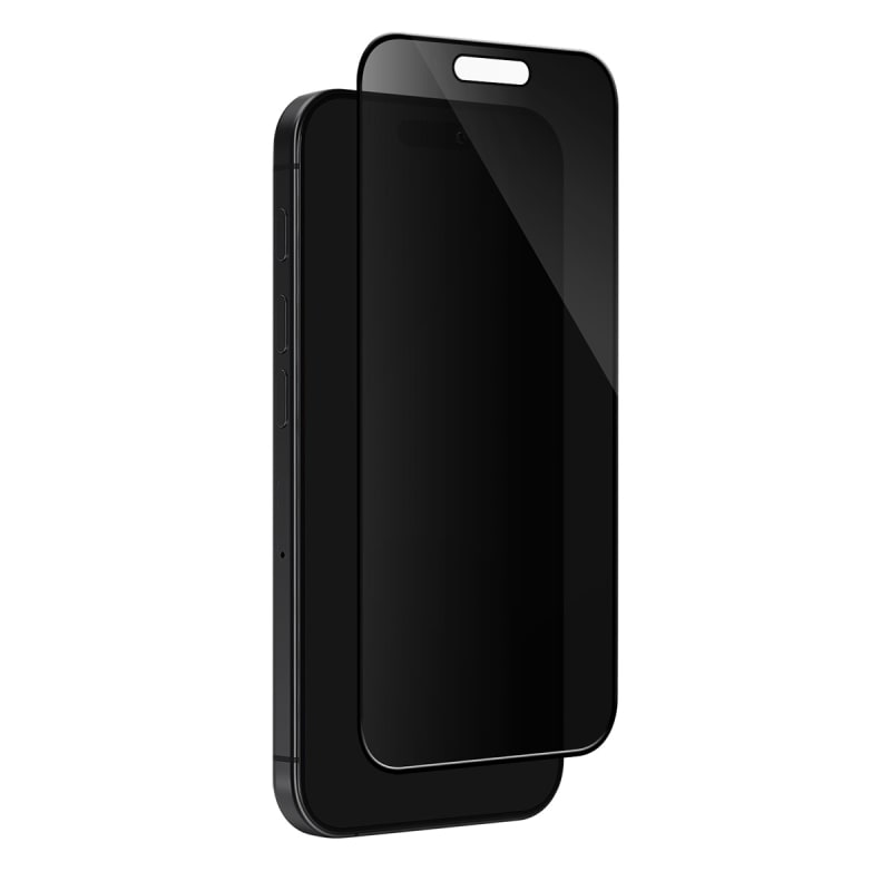 EFM Privacy Glass Screen Armour For iPhone 16 Pro Max - Black Transparent