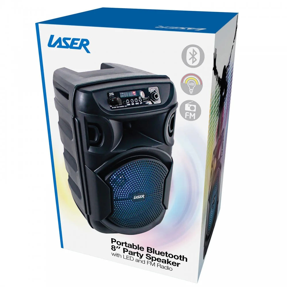Laser Portable Party Speaker With Led