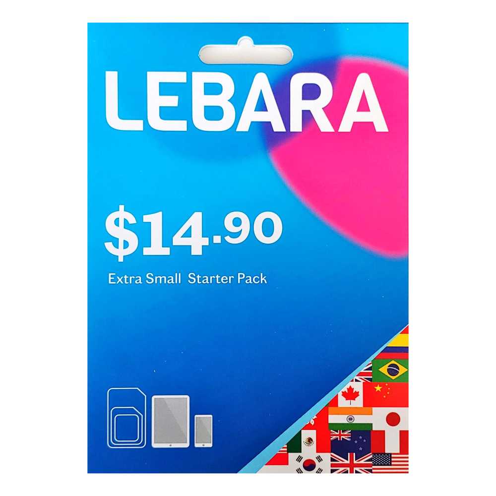 Lebara $14.90 Starter Pack PrePaid SIM Card