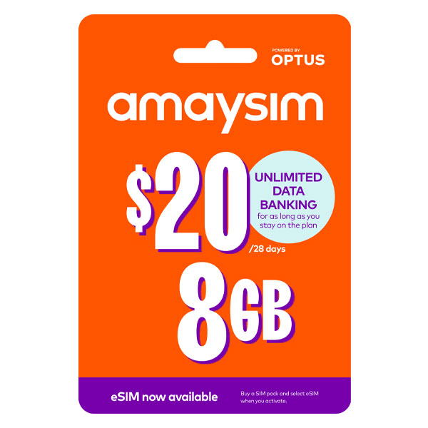 Amaysim $20 Starter Pack PrePaid SIM Card