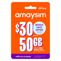 Thumbnail for Amaysim $30 Starter Pack PrePaid SIM Card
