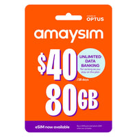 Thumbnail for Amaysim $40 Starter Pack PrePaid SIM Card