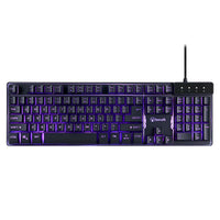 Thumbnail for Bonelk K-308 Gaming LED Backlit Keyboard, USB, Full Size - Black
