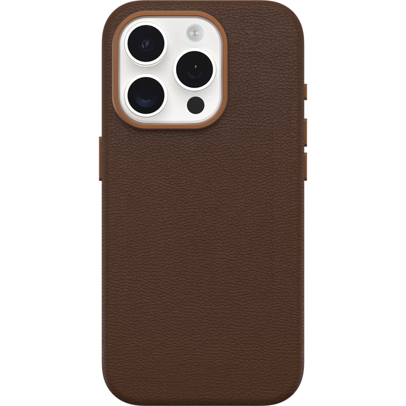 OtterBox Symmetry Cactus Leather Case for iPhone 15 Pro - Brown