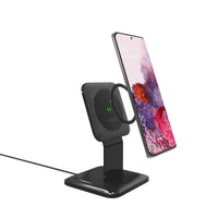 Thumbnail for Mophie Snap+ Wireless Charging Stand 15W MagSafe Compatible - Black