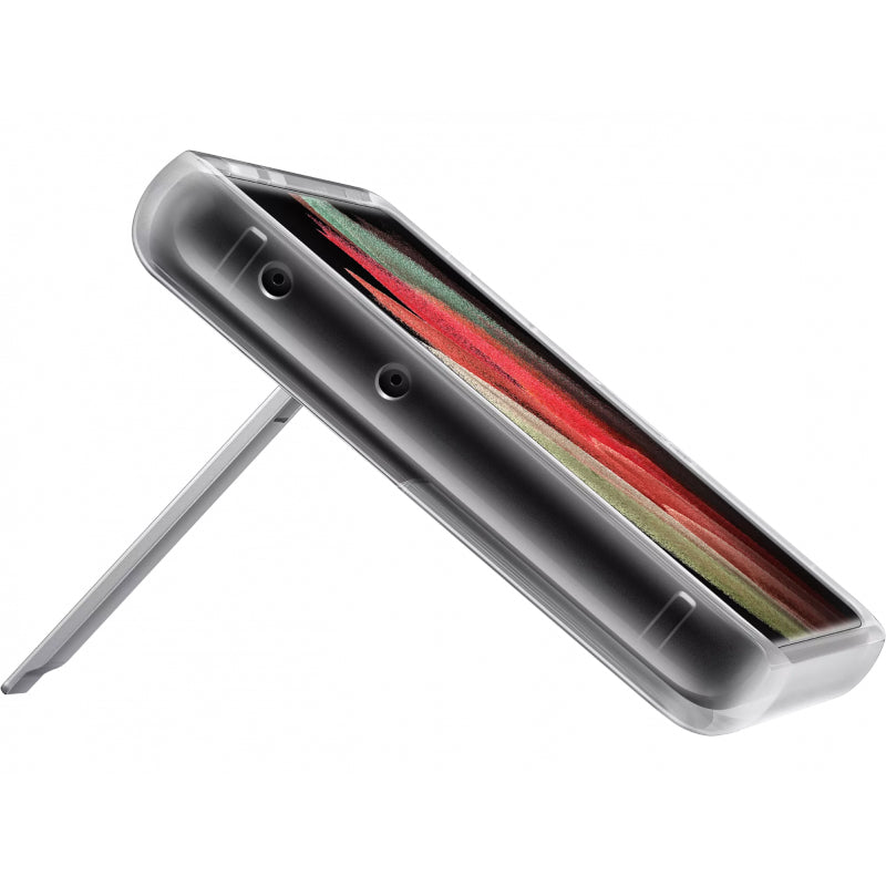 Samsung Clear Standing Cover Case for Galaxy S21 Ultra - Clear