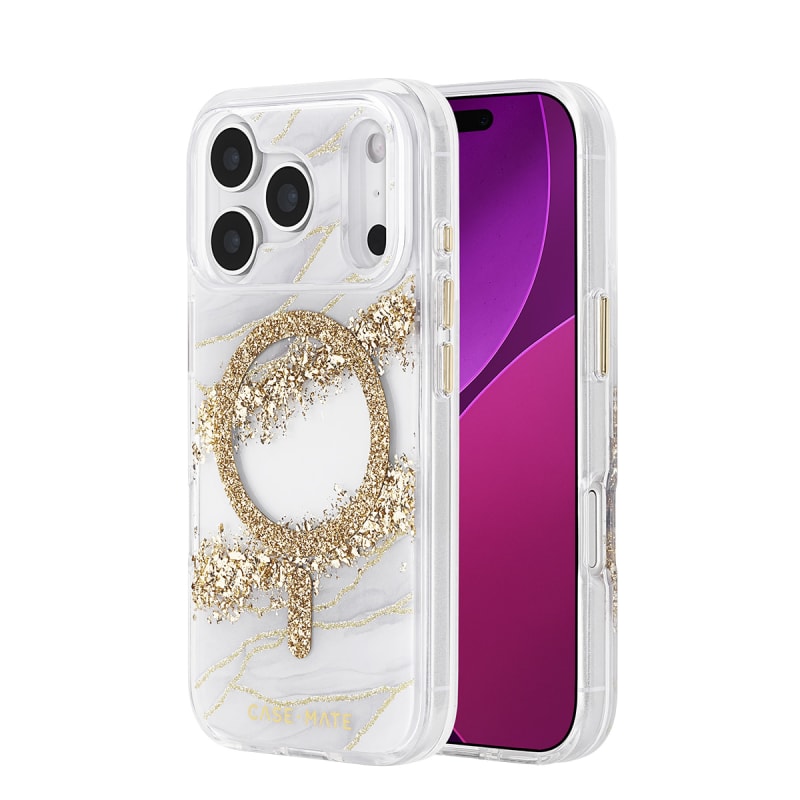 Case-Mate Karat Granite MagSafe Case for iPhone 17 Pro - Gold
