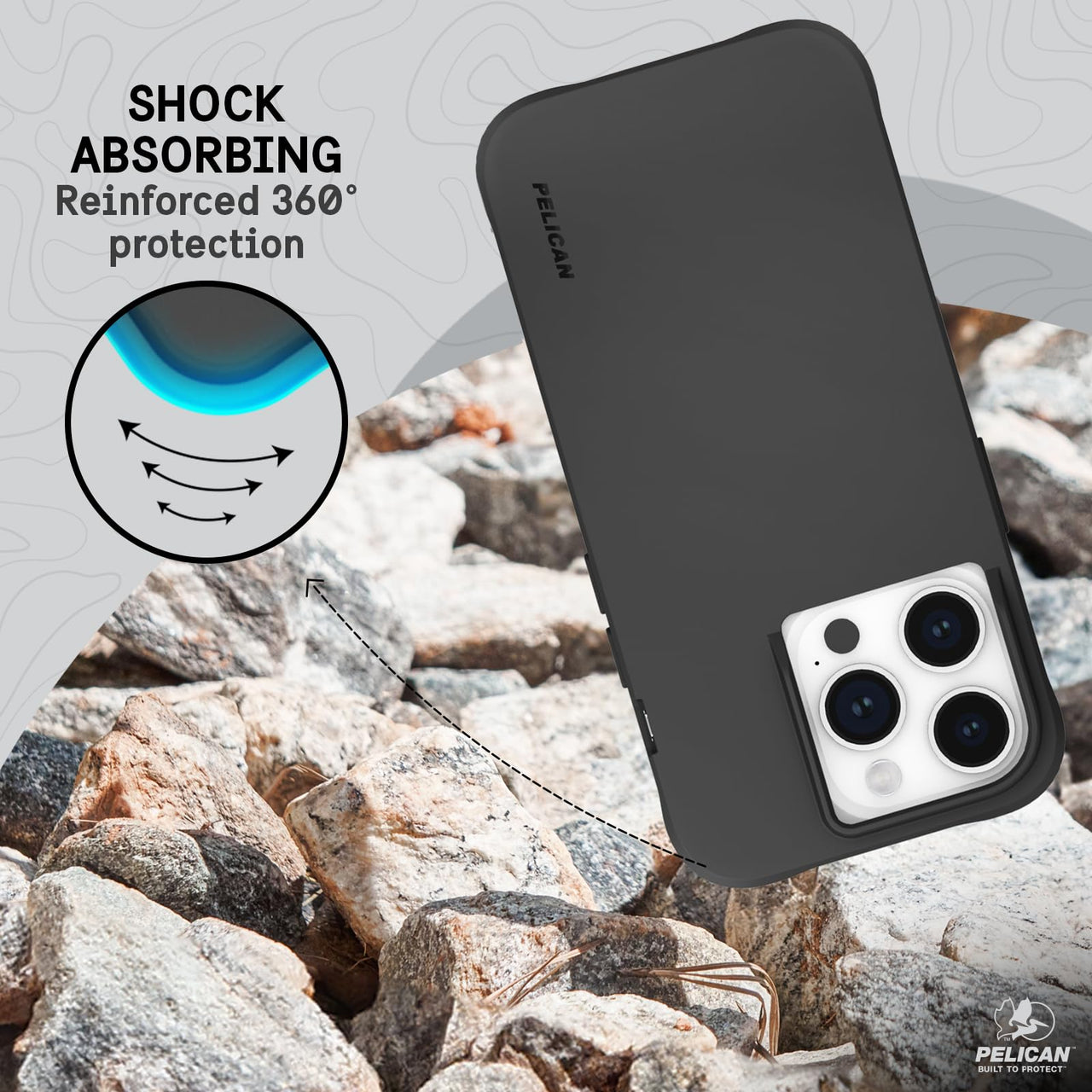 Pelican Ranger Protective Slim Case for iPhone 15 Pro - Black