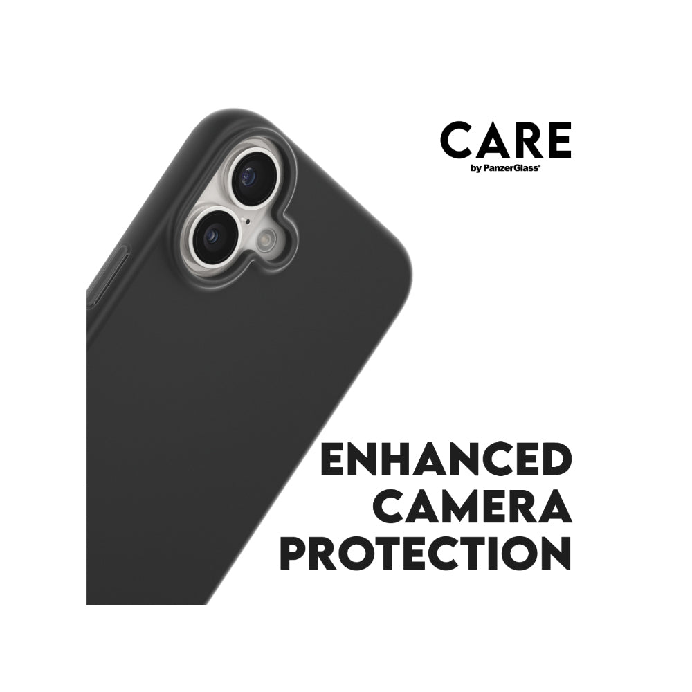 PanzerGlass CARE Fashionable Case for Apple iPhone 16 Plus- Black