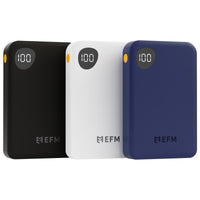 Thumbnail for EFM 5,000mAh Essential Power Bank with Digital Display - White
