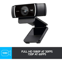 Thumbnail for Logitech HD 1080P C922 Pro Stream Webcam
