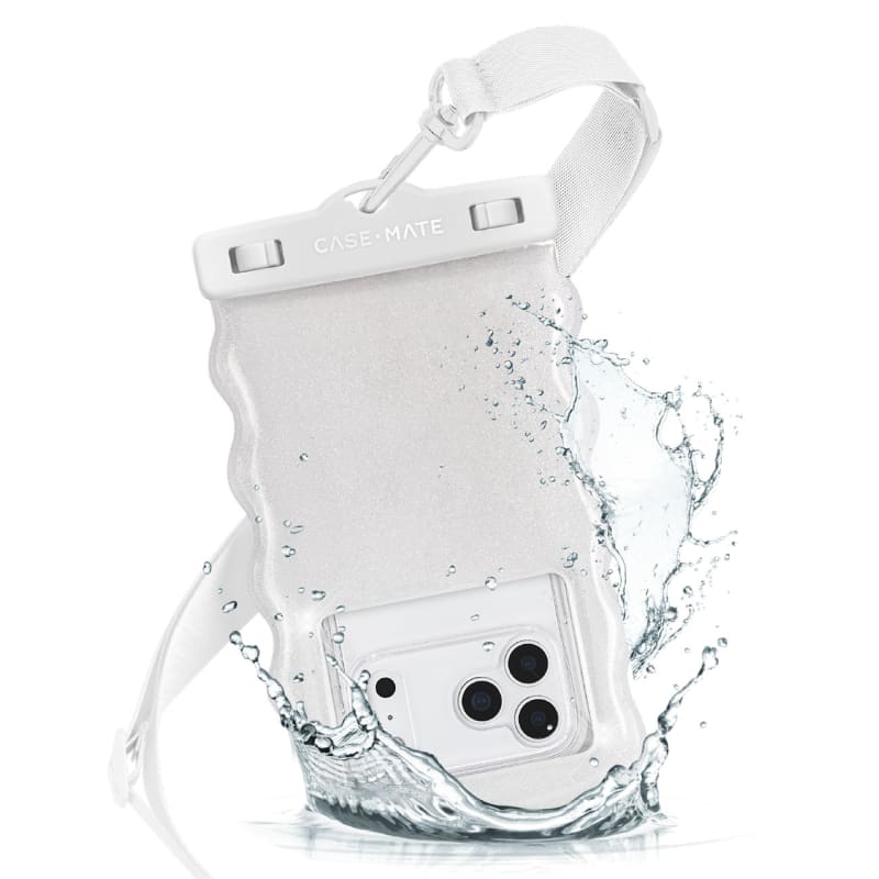 Case-Mate Wavy Waterproof Floating Pouch Large - Ivory Twinkle