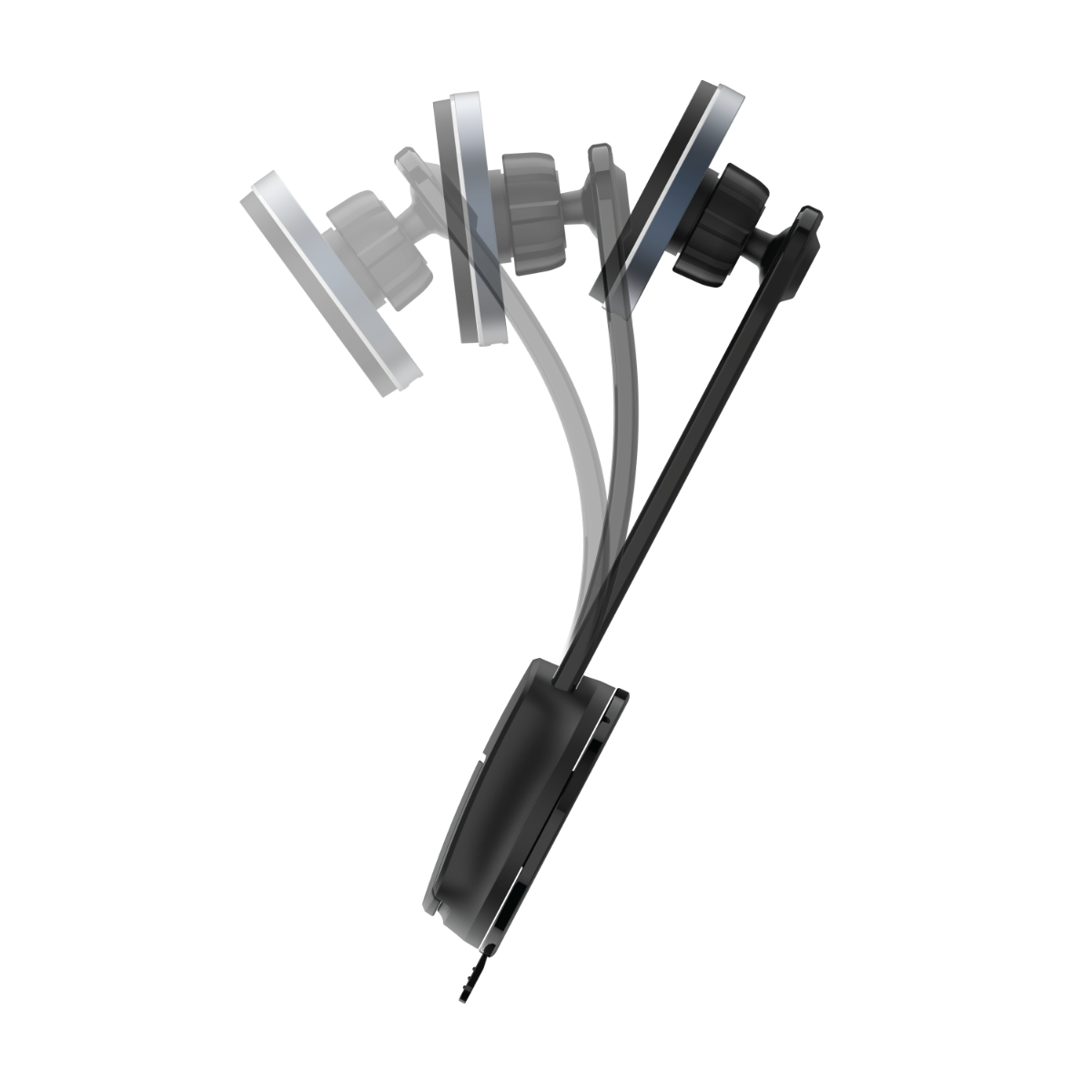 Momax Q.Mag Mount 5 15W Wireless Charging Car Mount Suction Cup (MagSafe Compatible) - Grey