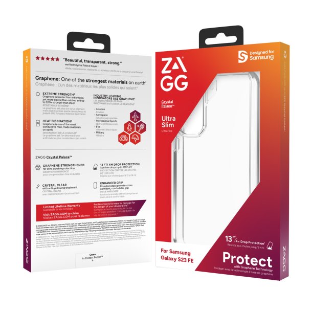 ZAGG Crystal Palace Case For Galaxy S23 FE5G - Clear