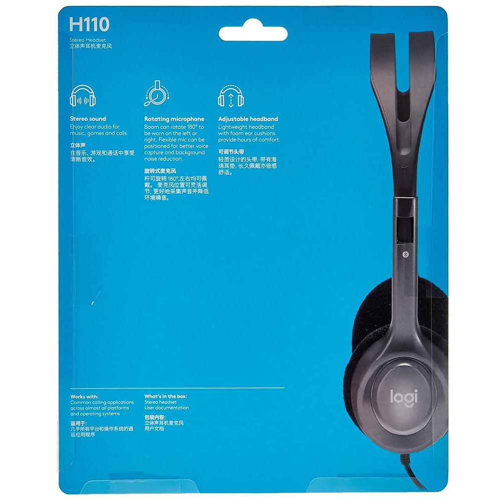 Logitech H110 Stereo Wired Headset