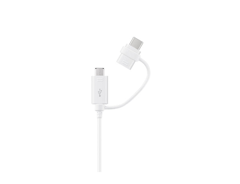 Samsung Data Cable Combo Type C & Micro USB - White New