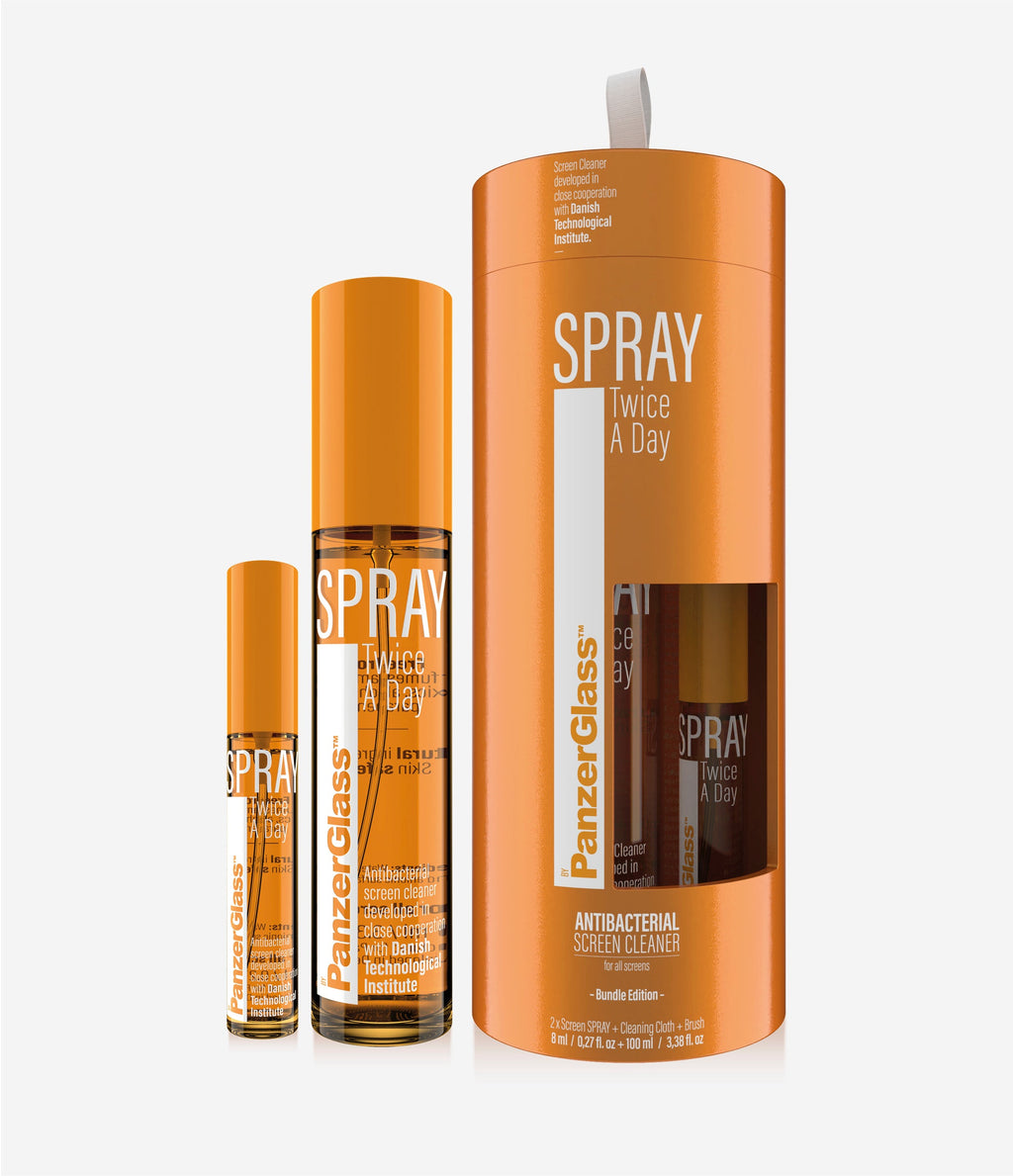 Panzer Glass Universal Spray Twice a Day 8ml + 100ml - Bundle