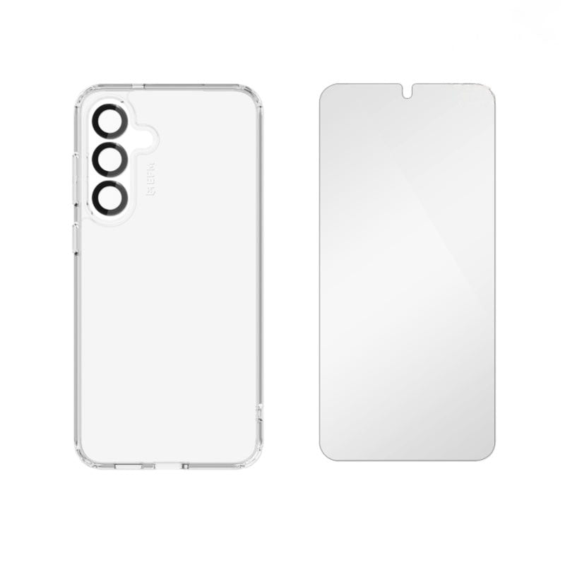 EFM 3-in-1 Case Screen & Camera Lens Armour Bundle for Samsung Galaxy S26+ (S26 Plus) - Clear