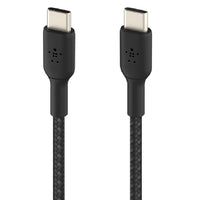 Thumbnail for Belkin BoostCharge Braided USB-C to USB-C Cable 0.15M- Black