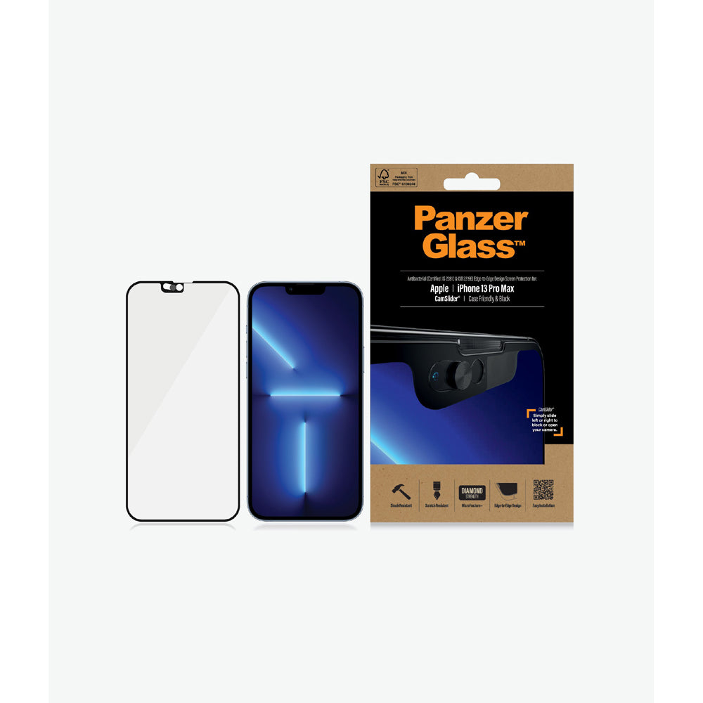 PanzerGlass Glass Screen Protector with CamSlider for iPhone 13 Pro Max