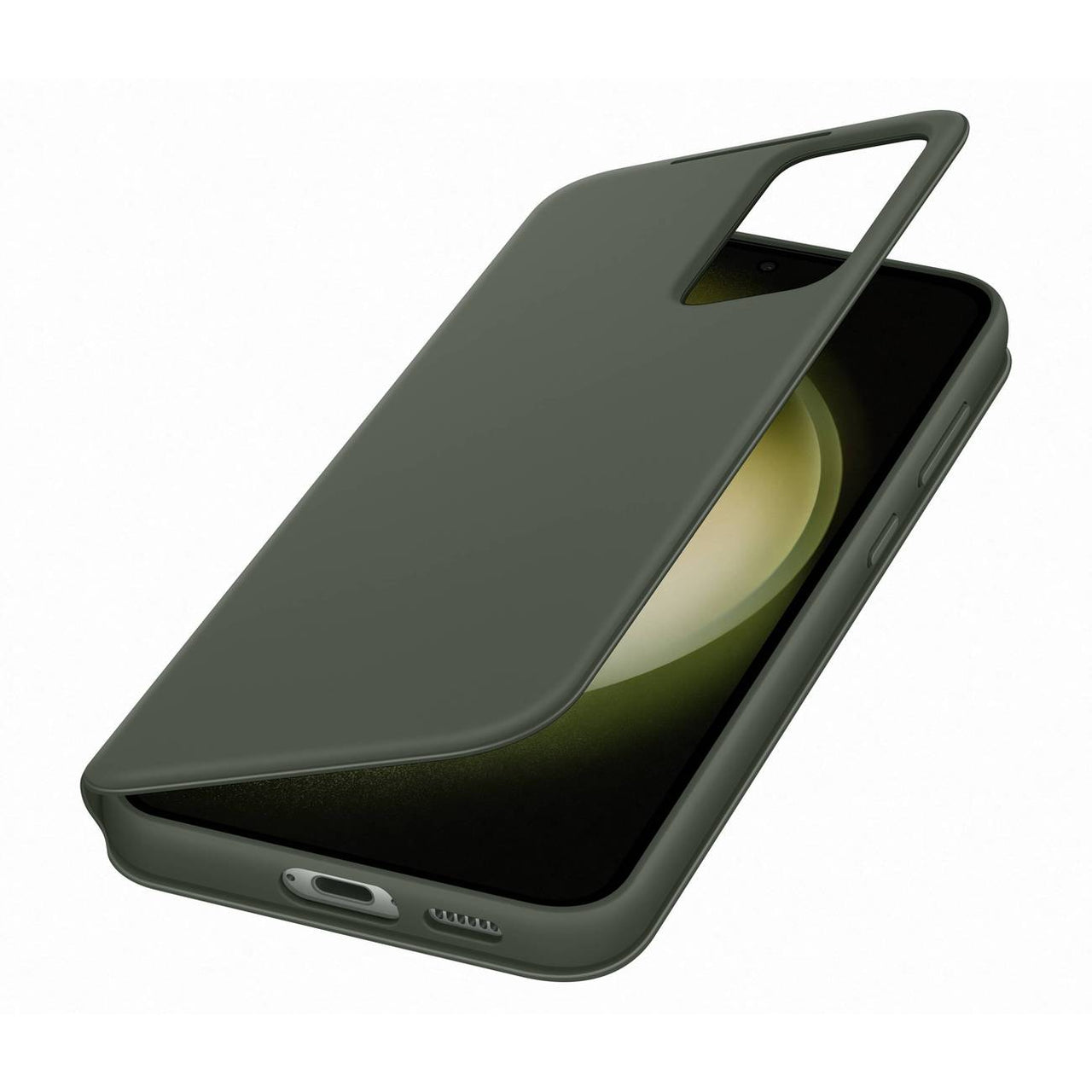 Samsung Clear View Wallet Case for Galaxy S23+ (S23Plus) - Khaki Green