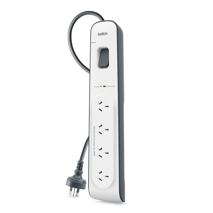 Belkin SurgeMaster 4 Outlet Surge Protection Strip with 2M Power Cord