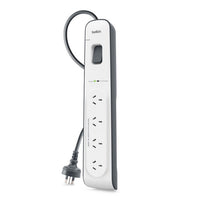 Thumbnail for Belkin SurgeMaster 4Outlet Surge Protection Strip with 2M Power Cord