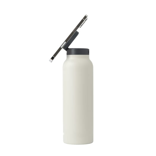 Ringo Water Bottle with Magnetic Phone Mount  950ml (32oz) - Ivory