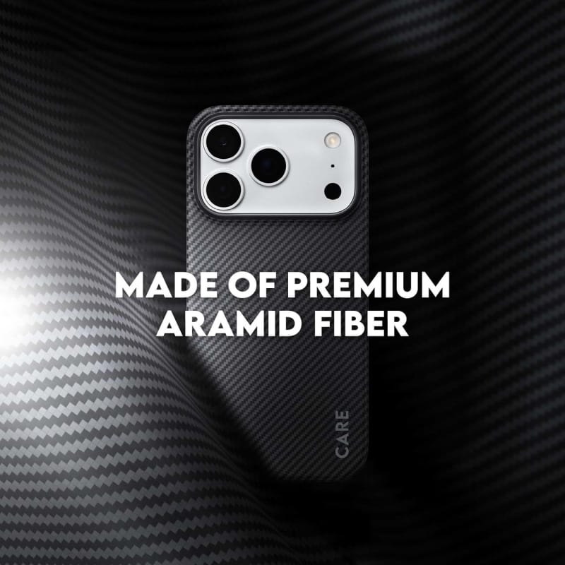 CARE by PanzerGlass Discovery ARAMID Fibre MagSafe Case for iPhone 18 Pro Max, 17 Pro Max - Black