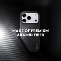 CARE by PanzerGlass Discovery ARAMID Fibre MagSafe Case for iPhone 18 Pro Max, 17 Pro Max - Black