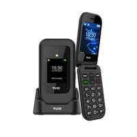 RUIO S1 Flip Phone 128 GB / 4GB - Black