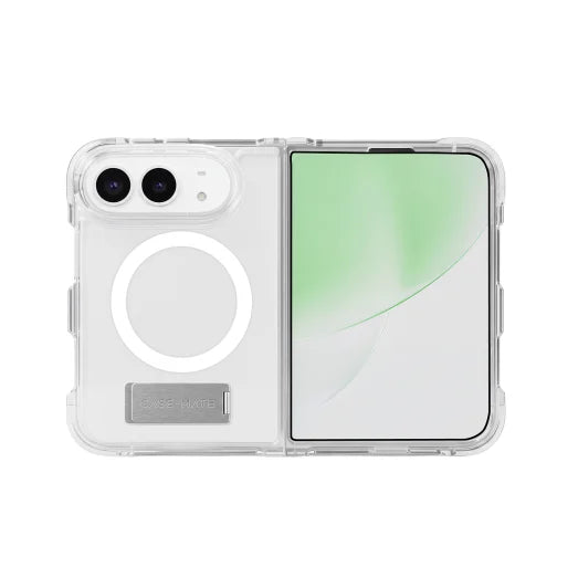 Case-Mate Tough Plus Case with Stand & MagSafe for iPhone Fold - Clear